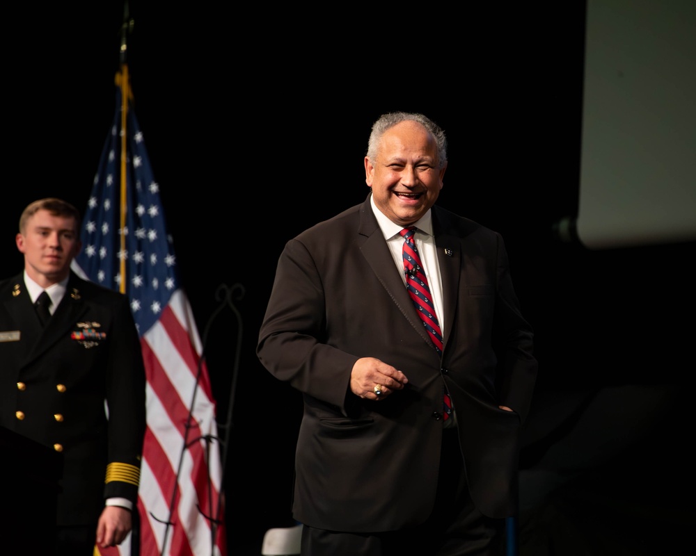 SECNAV Carlos Del Toro's Last Call to U.S. Naval Academy Brigade