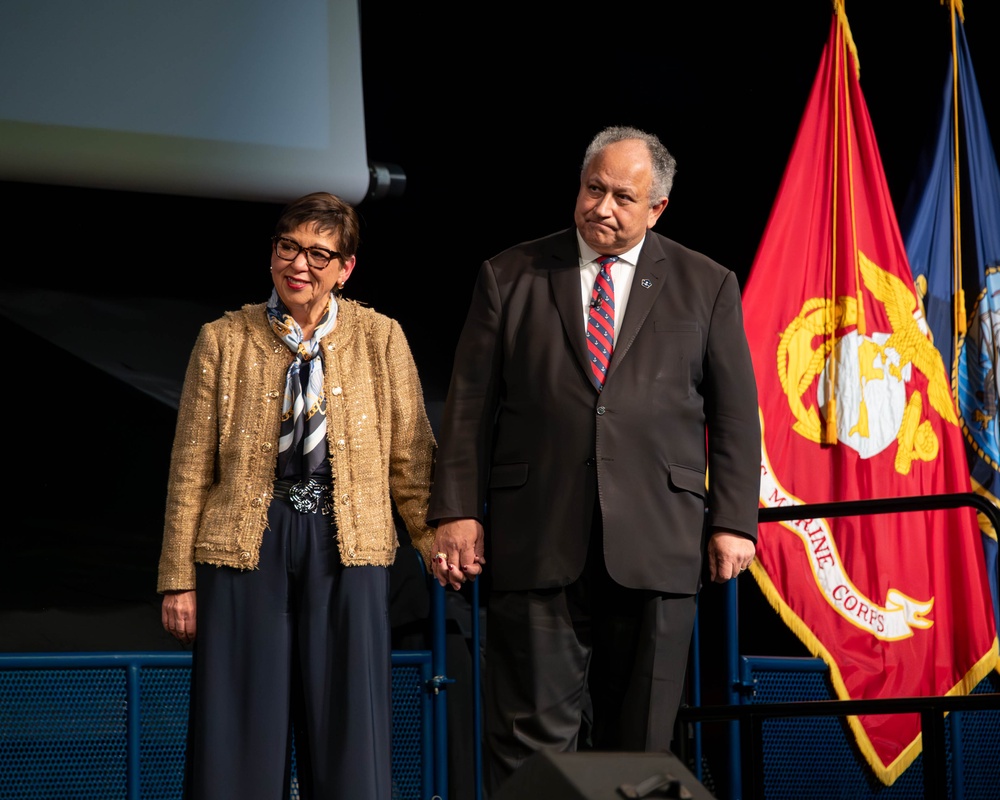 SECNAV Carlos Del Toro's Last Call to U.S. Naval Academy Brigade