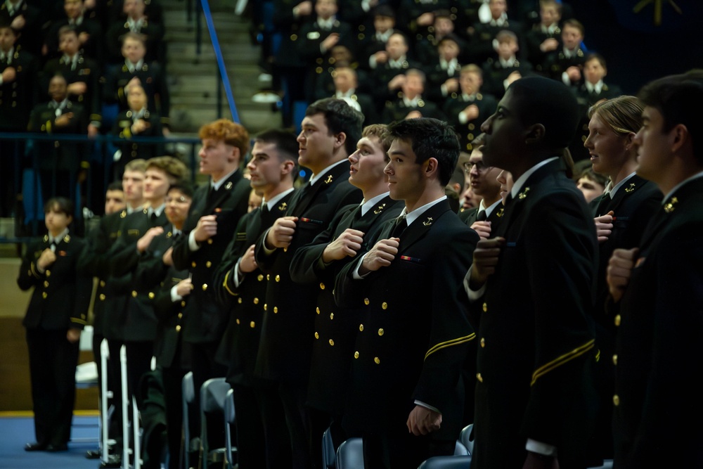 SECNAV Carlos Del Toro's Last Call to U.S. Naval Academy Brigade