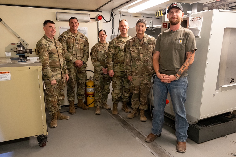  1st Theater Sustainment Command Surgeon Cell Tours the AIM-C 