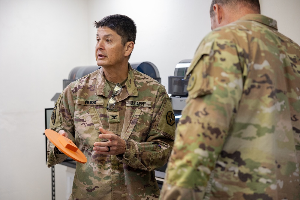  1st Theater Sustainment Command Surgeon Cell Tours the AIM-C 