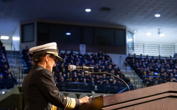 SECNAV Carlos Del Toro's Last Call to U.S. Naval Academy Brigade