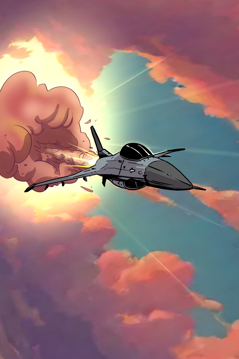 F-16 Comic Background