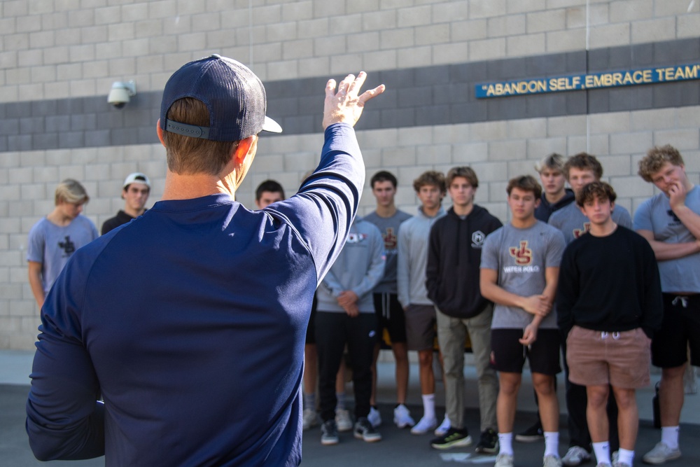 JSerra Catholic High School Water Polo team visits BTC