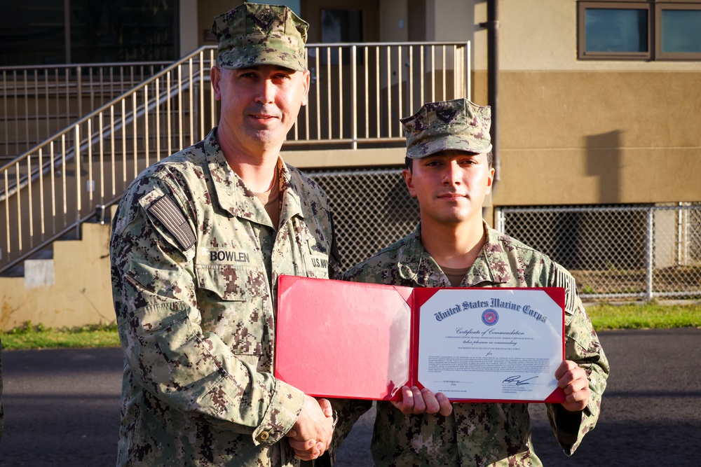 Heroes of the Bay: Navy Sailors awarded Certificate of Commendation