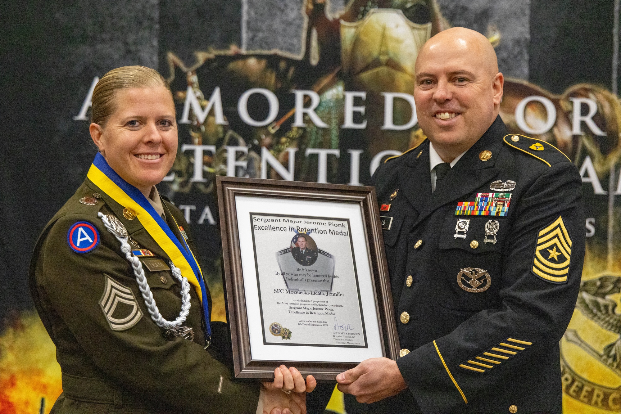 DVIDS - Images - SFC Jennifer Mozeleski-Licata Receives Jerome