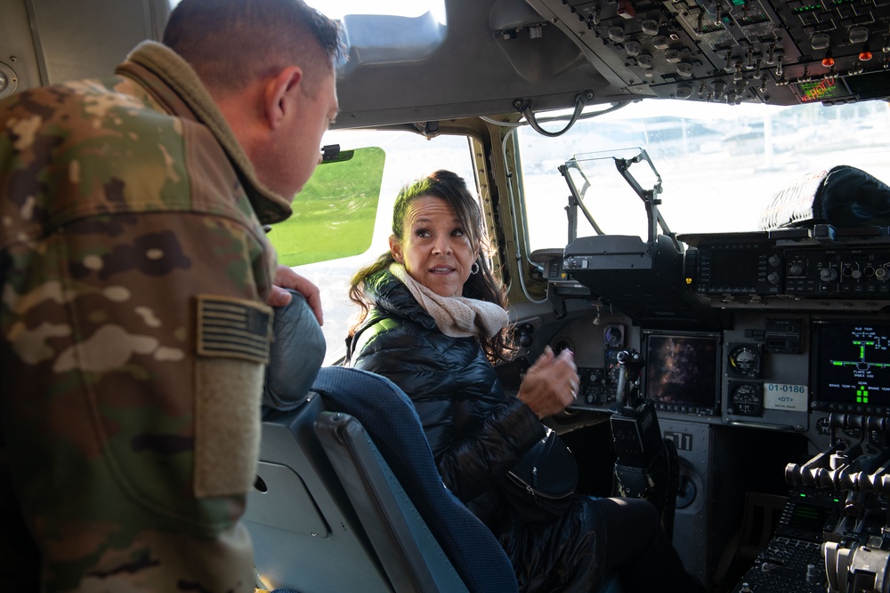 2025 Dover AFB honorary commanders tour the 436th OSS