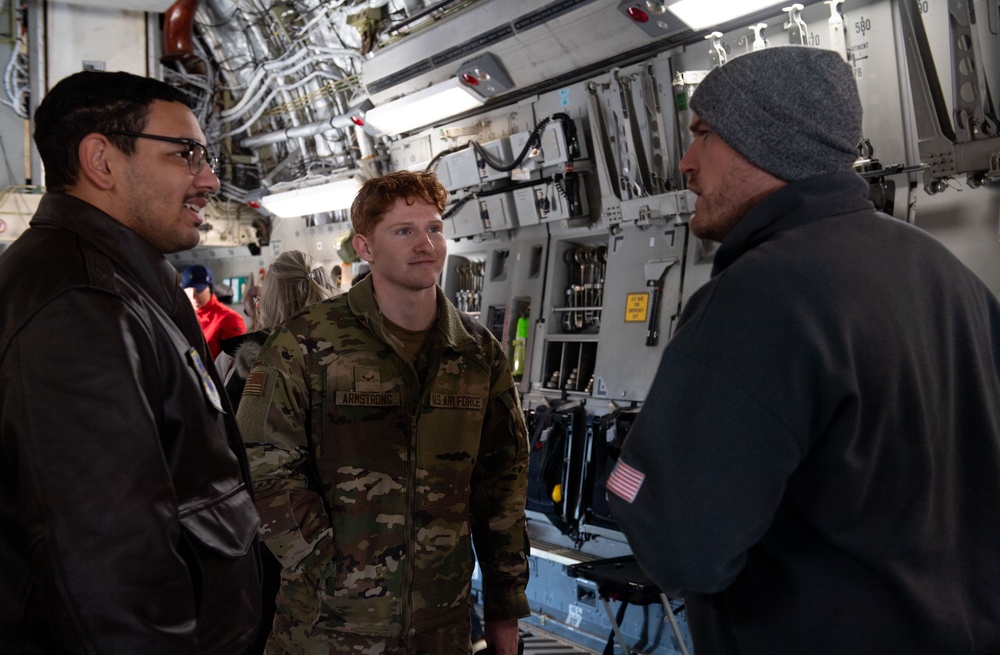 2025 Dover AFB honorary commanders tour the 436th OSS