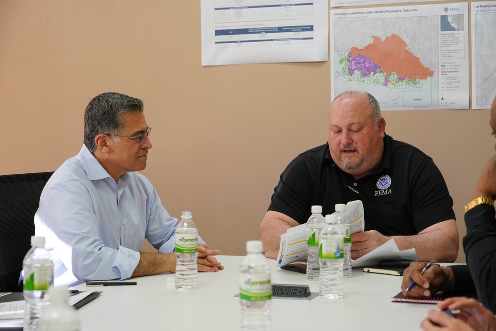 Health and Human Services Secretary Visits FEMA's Joint Field Office