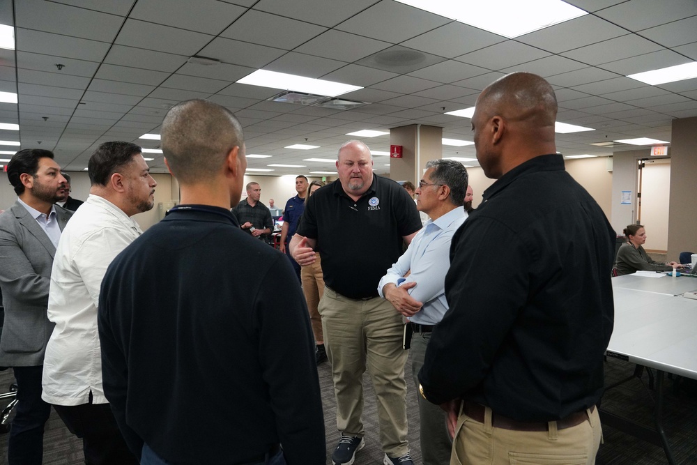 Health and Human Services Secretary Visits FEMA's Joint Field Office