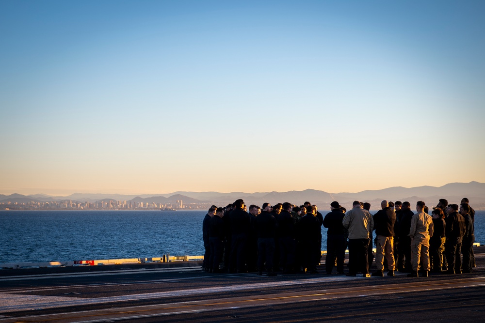 Nimitz Prepares to Pull Into San Diego