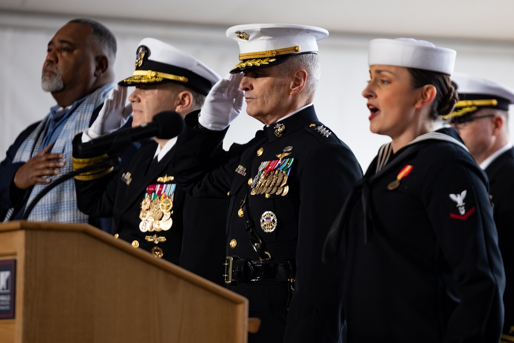 USS Harrisburg Ship Christening