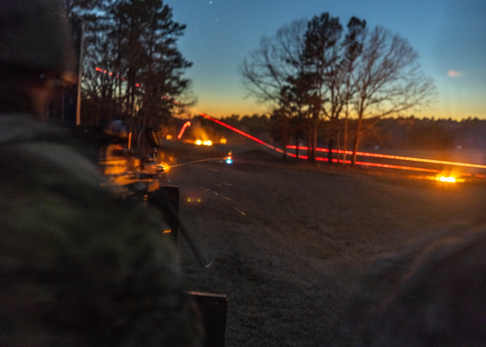 1-508th PIR conducts night weapons qualification during 1st Sgt. Funk DRE