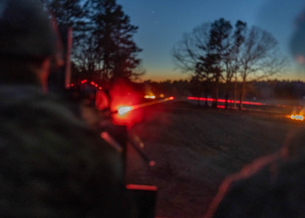 1-508th PIR conducts night weapons qualification during 1st Sgt. Funk DRE