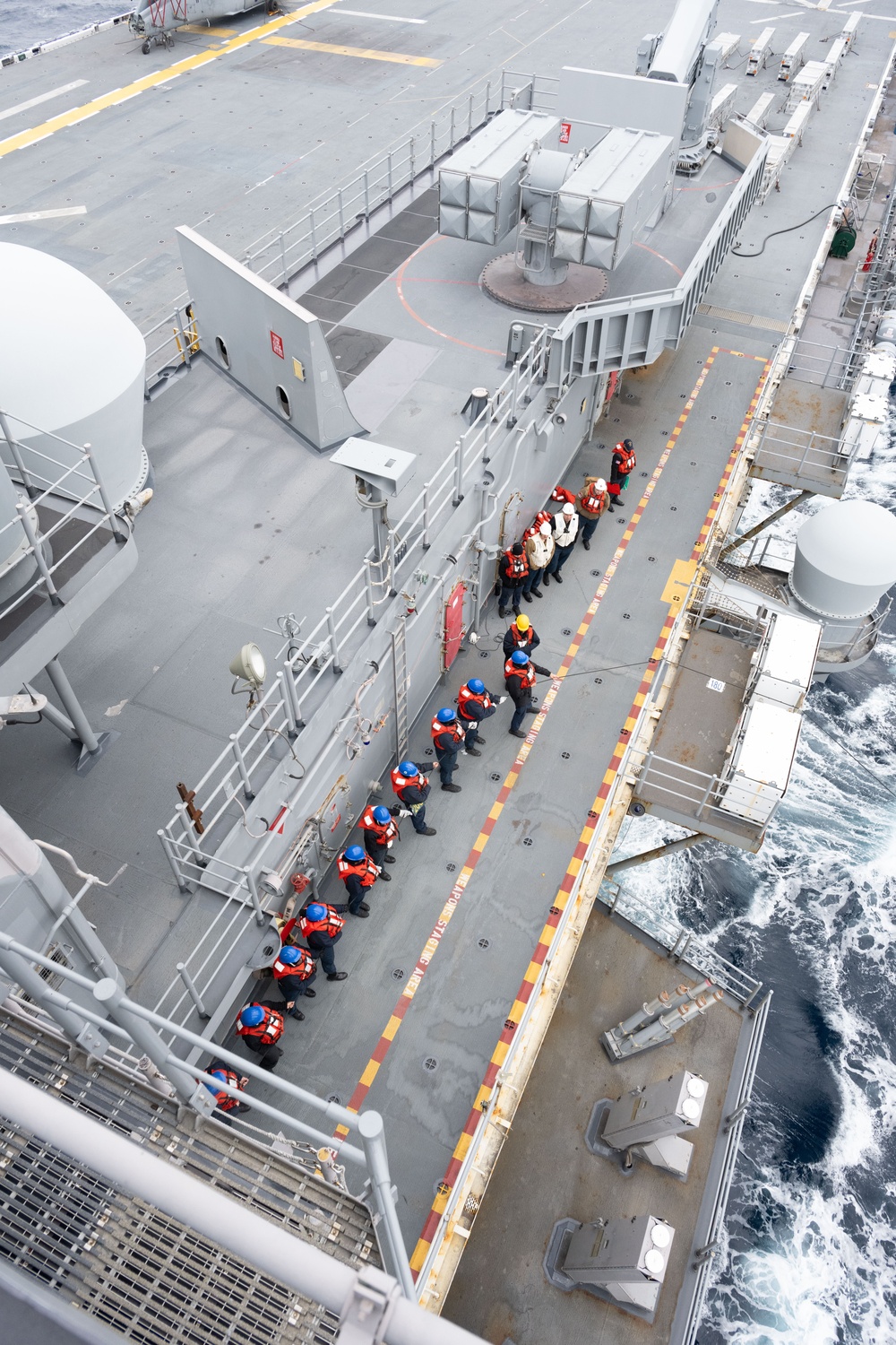 USS America (LHA 6) Conducts Replenishment at Sea with USNS Carl Brashear (T-AKE-7)