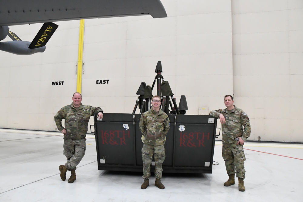 168th MXS Airmen perform Jack and Gear Swing on KC-135