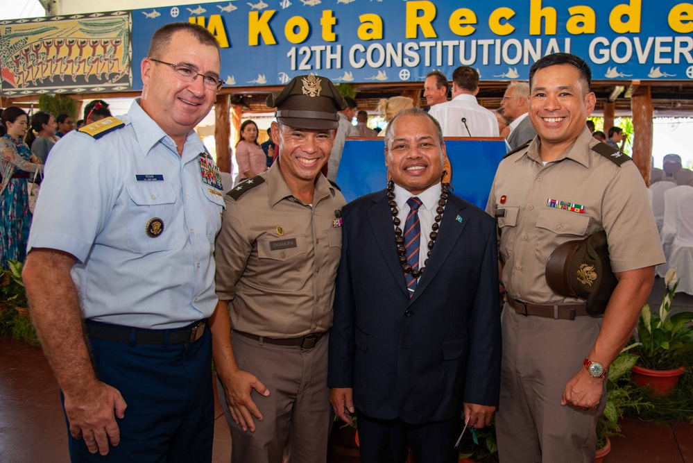 Military Leaders from Across the Pacific Attend the Inauguration of the 12th Constitutional Government of the Republic of Palau