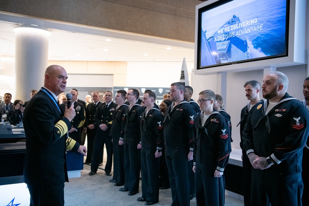 SNA 2025 Surface Warfare pinning ceremony