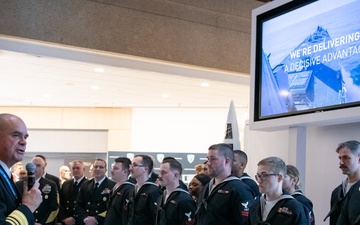 SNA 2025 Surface Warfare pinning ceremony