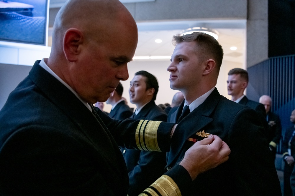 SNA 2025 Surface Warfare pinning ceremony