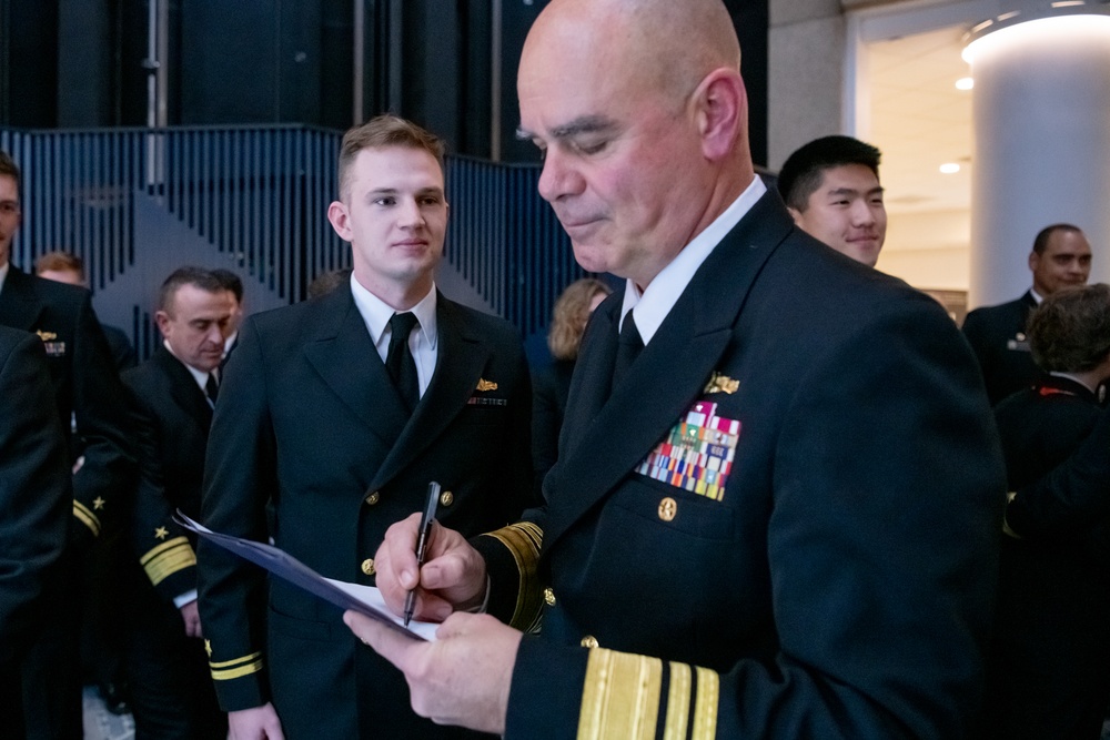 SNA 2025 Surface Warfare pinning ceremony