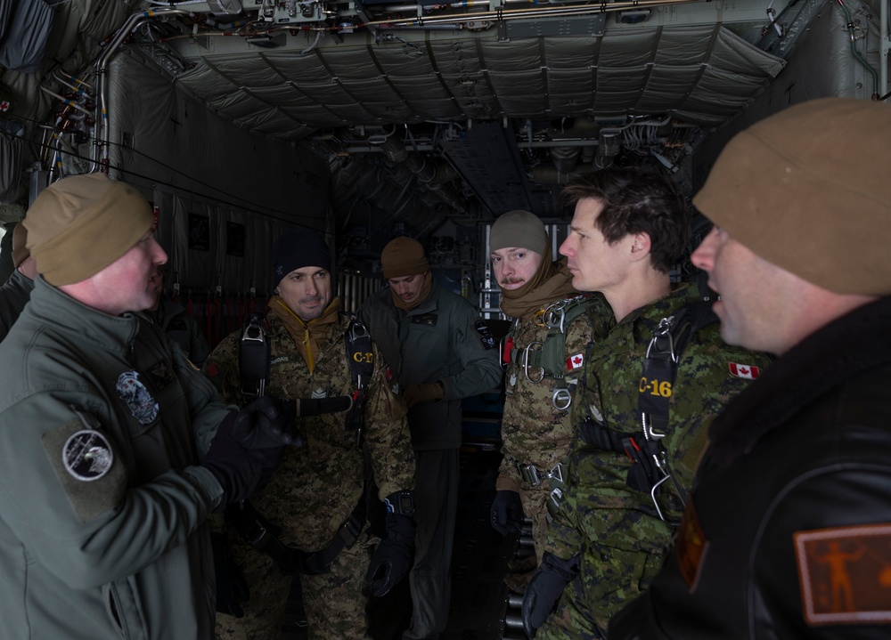 U.S. Marines with VMGR-252 participate in cold-weather training alongside the Royal Canadian Air Force