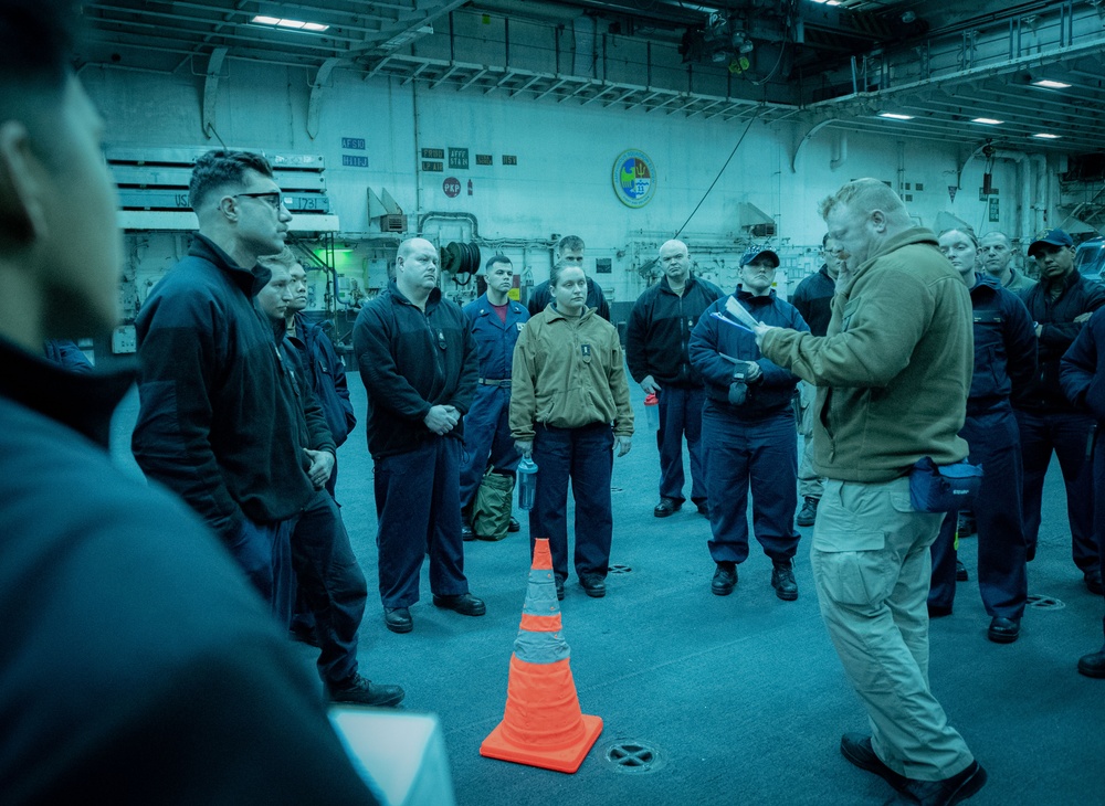 Small Arms Qualification aboard USS America (LHA 6)