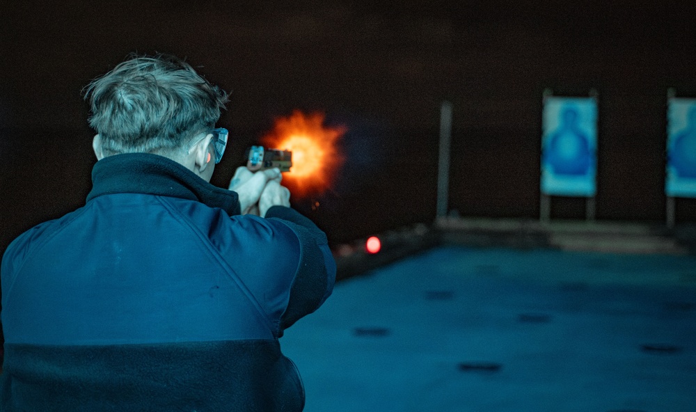 Small Arms Qualification aboard USS America (LHA 6)