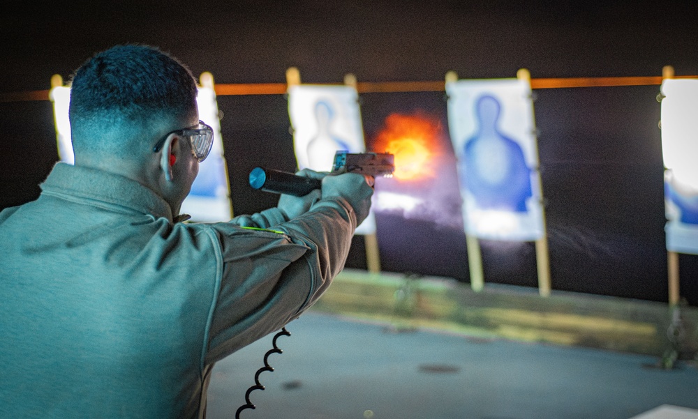 Small Arms Qualification aboard USS America (LHA 6)