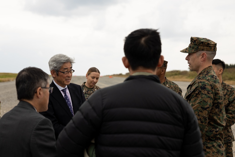 CAMP FOSTER, Okinawa – Maj. Gen. Brian N. Wolford, Marine Corps Installations Pacific commanding general hosted several senior leaders at Marine Corps Air Station Futenma, Ie Shima Training Facility.