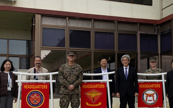 CAMP FOSTER, Okinawa – Maj. Gen. Brian N. Wolford, Marine Corps Installations Pacific commanding general hosted several senior leaders at Marine Corps Air Station Futenma, Ie Shima Training Facility.
