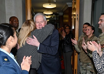 SecAF Kendall, USecAF Dalton clap out
