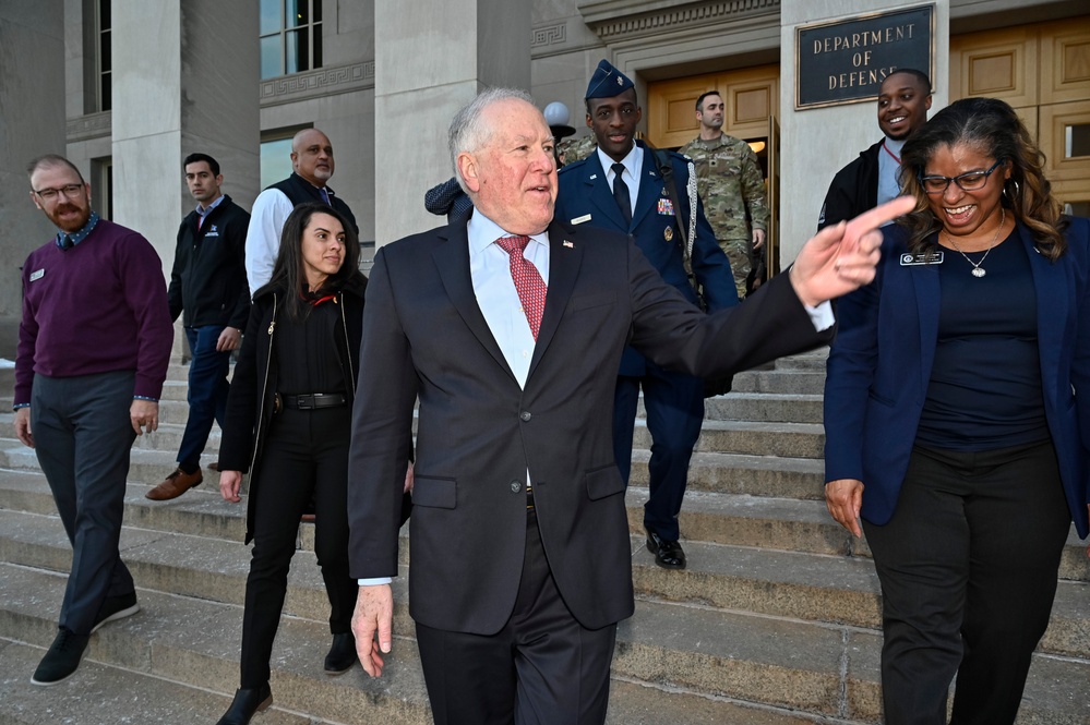 SecAF Kendall, USecAF Dalton clap out