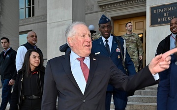 SecAF Kendall, USecAF Dalton clap out