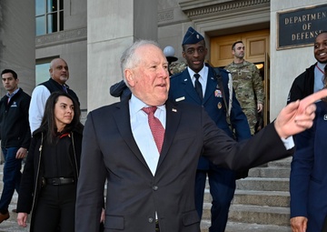 SecAF Kendall, USecAF Dalton clap out