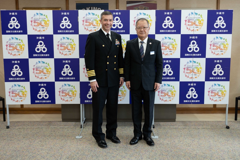 CFAO Commanding Officer Meets with Okinawa City Deputy Mayor