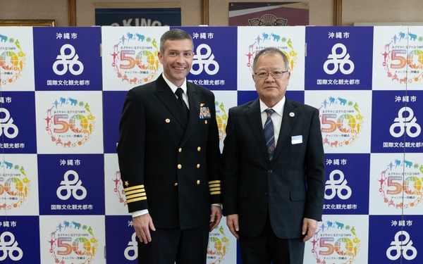CFAO Commanding Officer Meets with Okinawa City Deputy Mayor