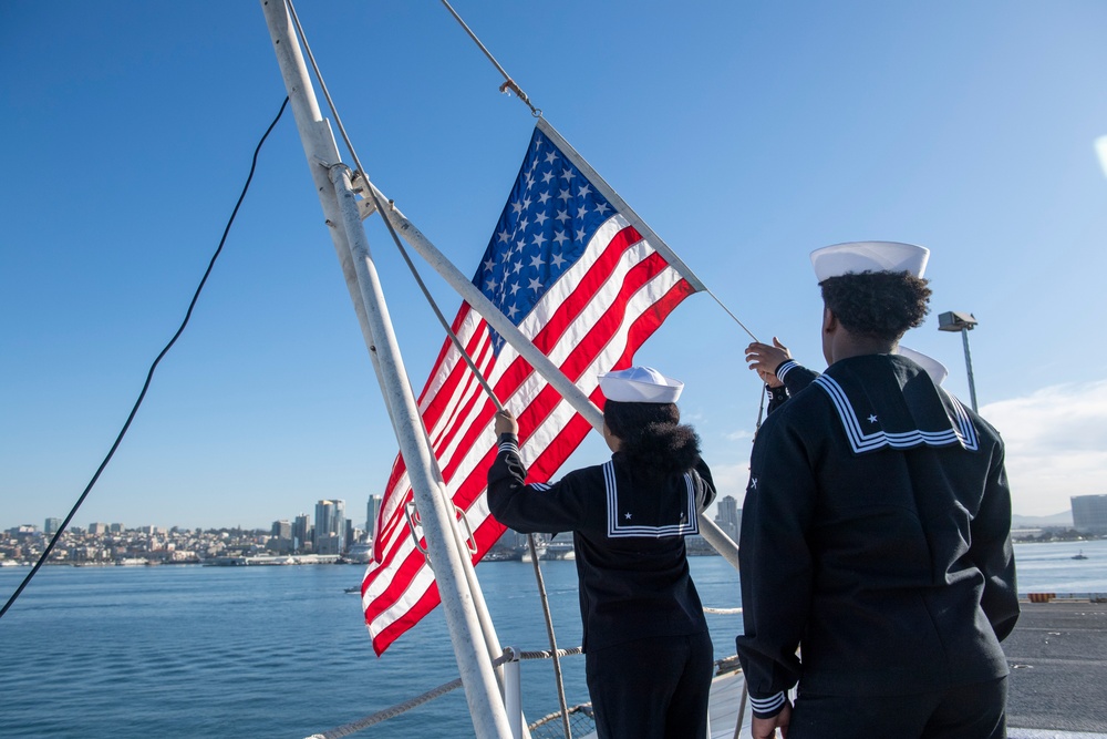 Nimitz Sailors Shift Colors