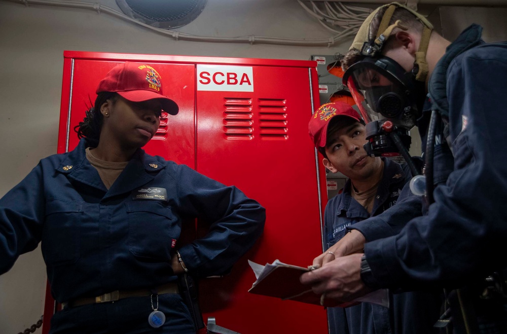 Flying Squad Drill aboard USS America (LHA 6)