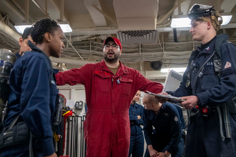 Flying Squad Drill aboard USS America (LHA 6)