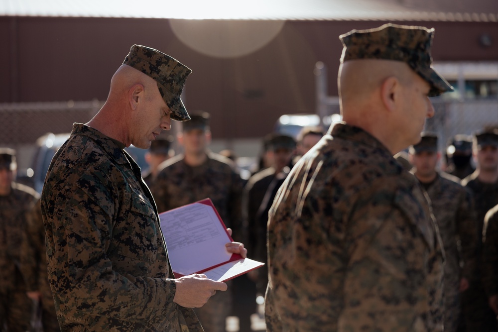 Mail is Morale: LCpl Chavez receives achievement medal for role in new post office opening on Camp Mujuk