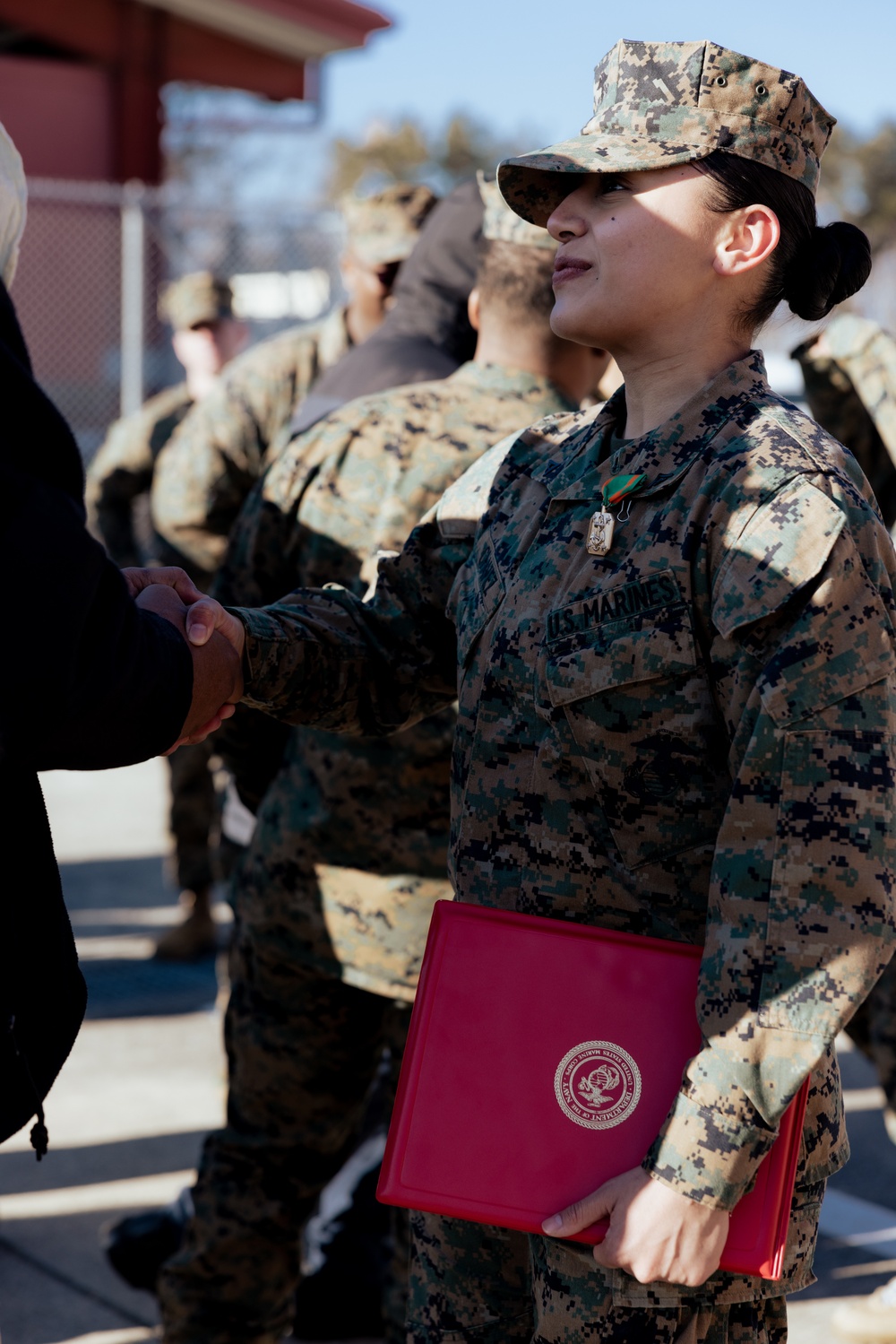 Mail is Morale: LCpl Chavez receives achievement medal for role in new post office opening on Camp Mujuk