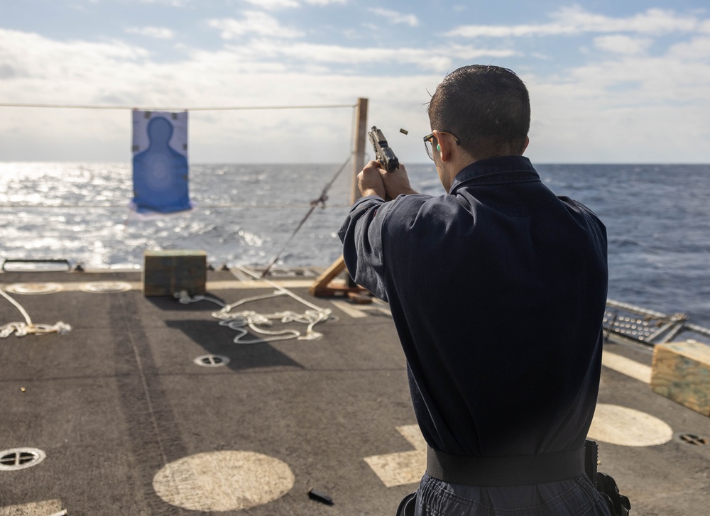 USS Preble (DDG 88) Small Arms Live-Fire Exercise