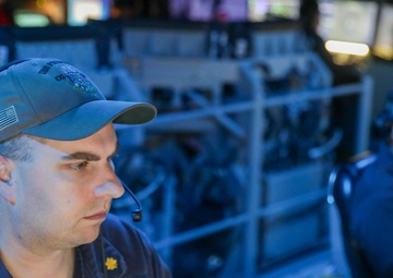 USS Princeton conducts routine operations as part of the Carl Vinson Carrier Strike Group