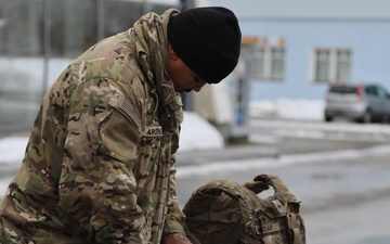 U.S. Army Soldiers Participate in the 107th Anniversary Parade of the Estonian Field Artillery Regiment