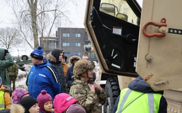 U.S. Army Soldiers Participate in the 107th Anniversary Parade of the Estonian Field Artillery Regiment