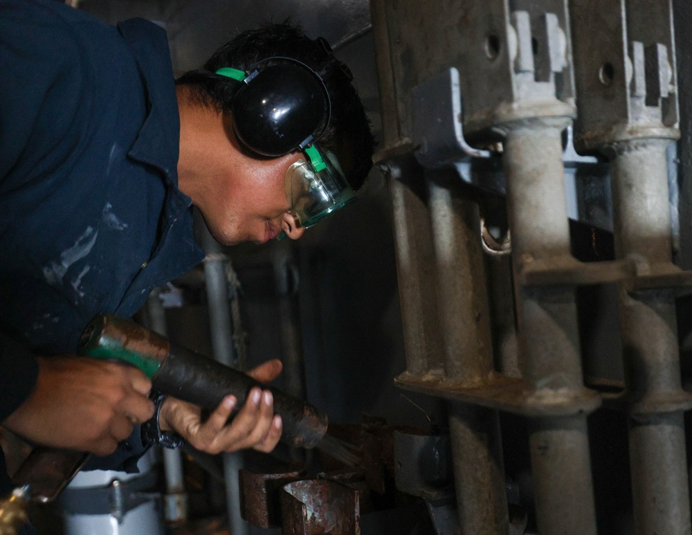 USS William P. Lawrence conducts routine operations as part of the Carl Vinson Carrier Strike Group