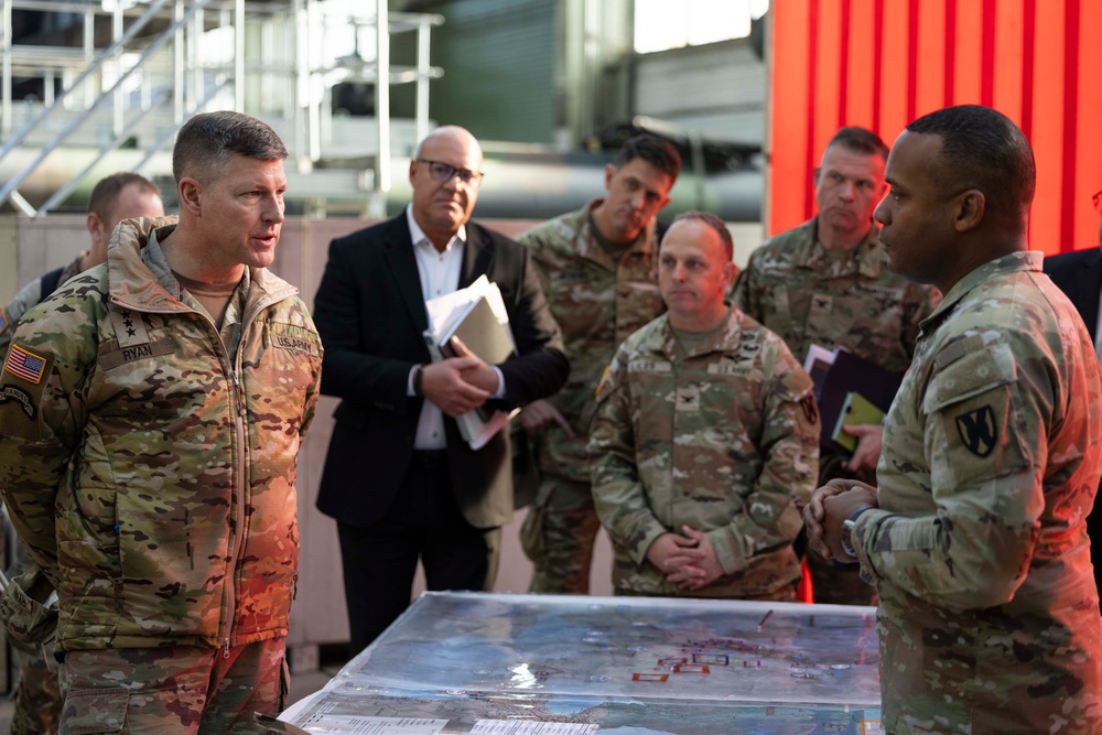 Enabling power projection: 21TSC hosts Deputy CoS, G-3/5/7 touring strategic sites of USAG Rheinland-Pfalz