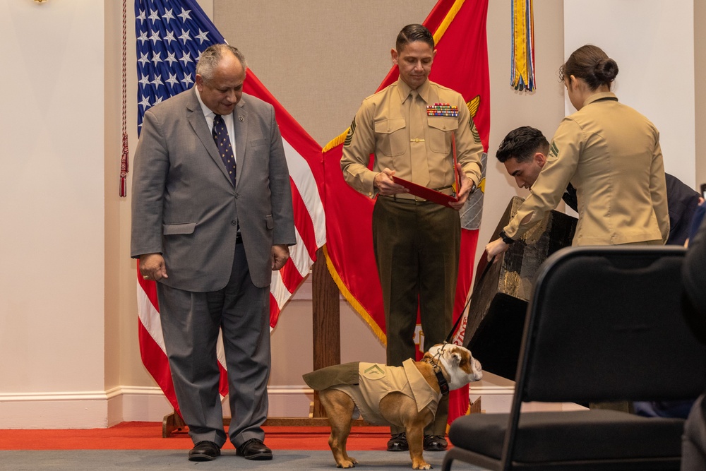 SECNAV names ship, promotes Chesty XVI