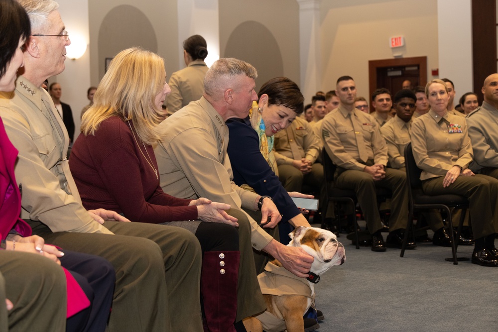 SECNAV names ship, promotes Chesty XVI